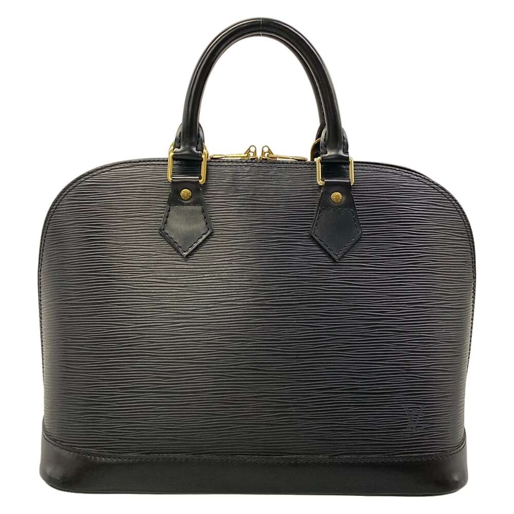Louis Vuitton Alma Epi Handbag M52142 Noir Gold Hardware